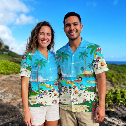 Tropical Island Beach Vacation Summer Hawaiian Shirt