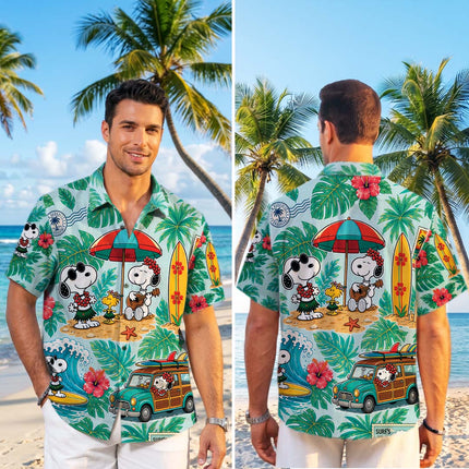 Tropical Beach Surf Vacation Summer Hawaiian Shirt