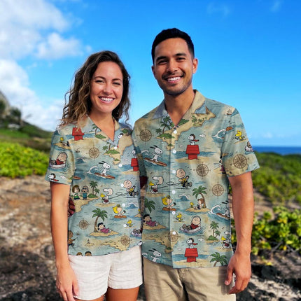 Tropical Island Adventure Beach Summer Hawaiian Shirt