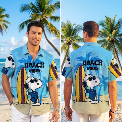 Beach Vibes Tropical Surf Summer Vacation Hawaiian Shirt