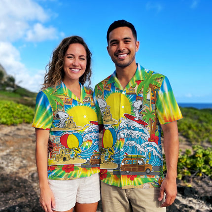Tropical Beach Surf Vacation Summer Hawaiian Shirt