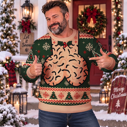Funny Christmas Balls Ugly Sweatshirt Naughty Holiday Humor
