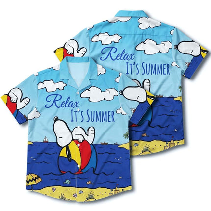 Beach Summer Relaxing Ocean Float Vacation Hawaiian Shirt