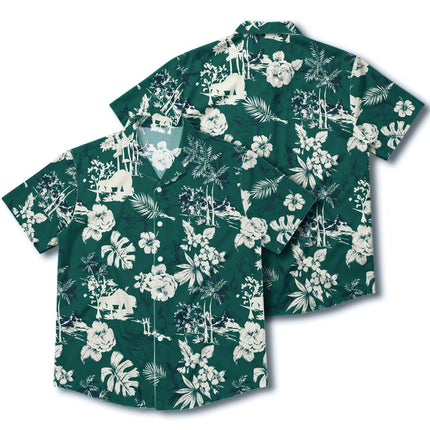 Beach Summer Vintage Tropical Floral Hawaiian Shirt