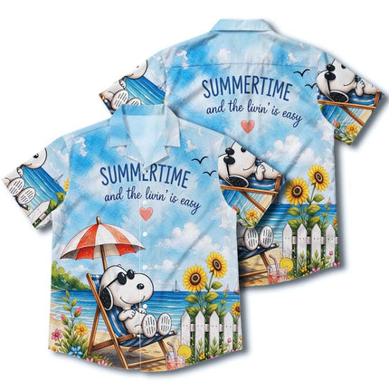 Beach Summer Vacation Relax Tropical Coastal Hawaiian Shirt