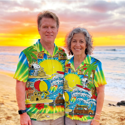 Tropical Beach Surf Vacation Summer Hawaiian Shirt
