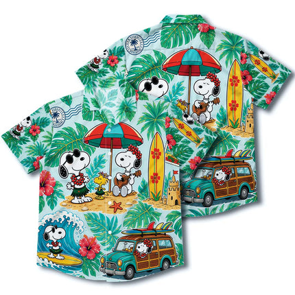 Tropical Beach Surf Vacation Summer Hawaiian Shirt