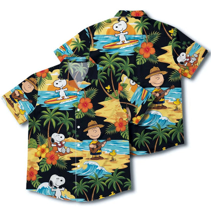 Tropical Surf Beach Ukulele Summer Vacation Hawaiian Shirt HW_SNPY40-SL02-DS04