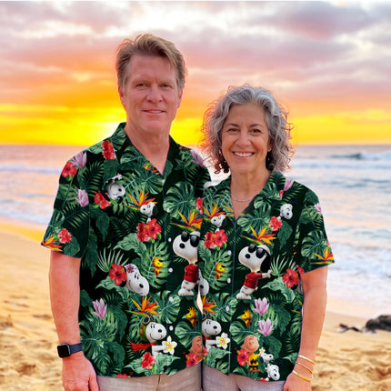Tropical Jungle Floral Summer Beach Hawaiian Shirt