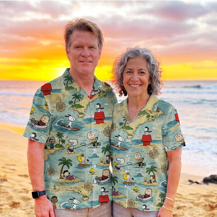Tropical Island Adventure Beach Summer Hawaiian Shirt