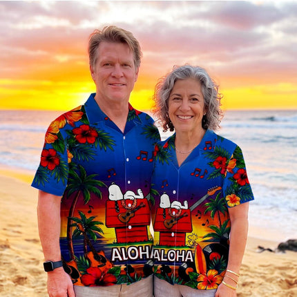 Aloha Tropical Music Beach Summer Hawaiian Shirt
