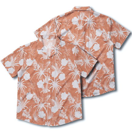 Beach Summer Coral Tropical Palm Floral Hawaiian Shirt