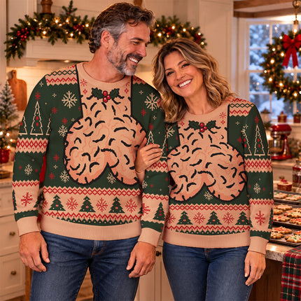 Funny Christmas Balls Ugly Sweatshirt Naughty Holiday Humor