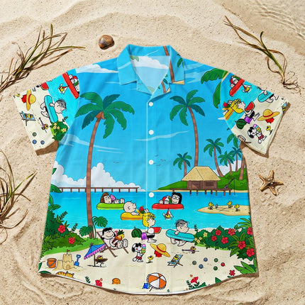 Tropical Island Beach Vacation Summer Hawaiian Shirt