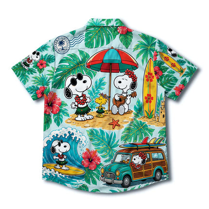 Tropical Beach Surf Vacation Summer Hawaiian Shirt
