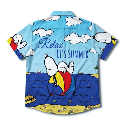 Beach Summer Relaxing Ocean Float Vacation Hawaiian Shirt