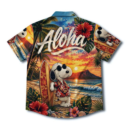 Aloha Tropical Beach Sunset Surf Vacation Hawaiian Shirt