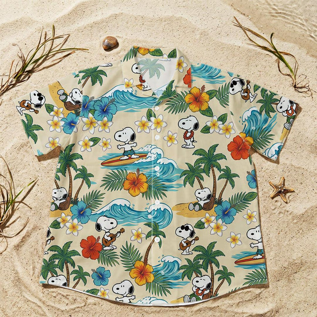 Tropical Hibiscus Surf Beach Summer Hawaiian Shirt