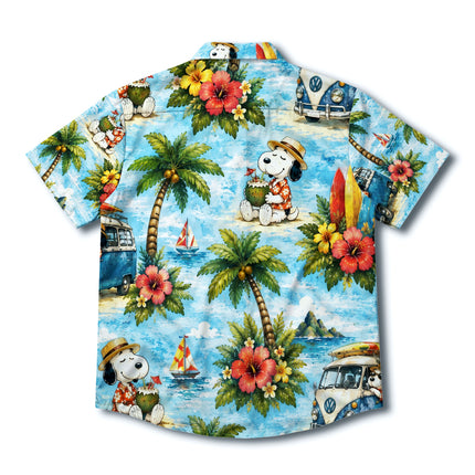Tropical Road Trip Beach Van Surf Summer Hawaiian Shirt