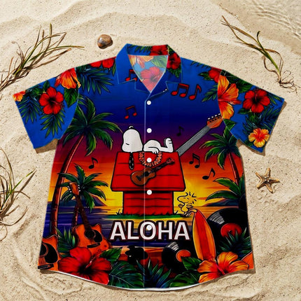 Aloha Tropical Music Beach Summer Hawaiian Shirt