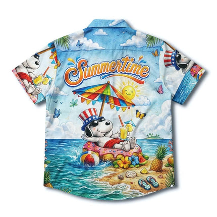 Beach Summer Island Float Tropical Vacation Hawaiian Shirt