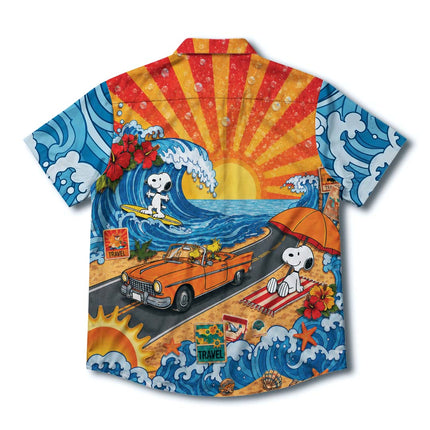 Sunset Beach Surf Road Trip Summer Hawaiian Shirt