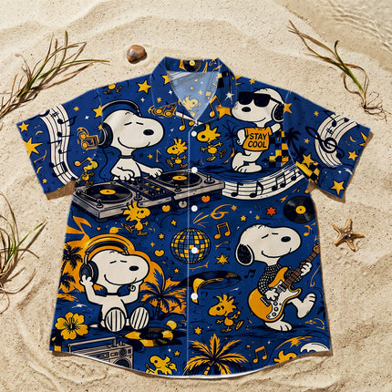 Tropical Music Beach Summer Hawaiian Shirt