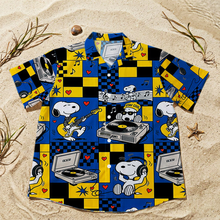 Retro Music Beach Summer Hawaiian Shirt