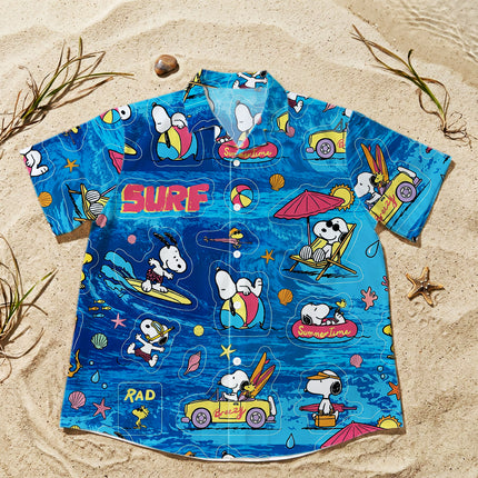 Beach Summer Surf Ocean Adventure Hawaiian Shirt