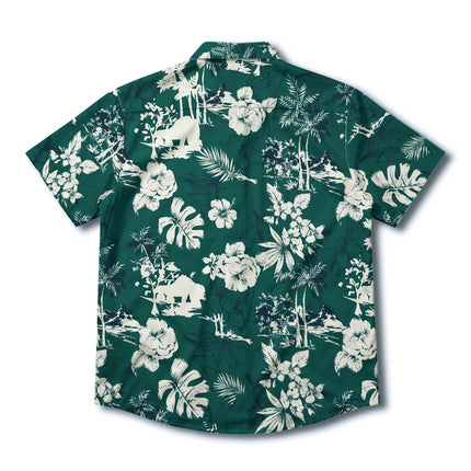 Beach Summer Vintage Tropical Floral Hawaiian Shirt