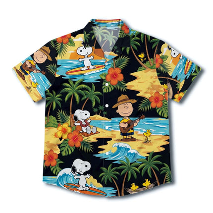 Tropical Surf Beach Ukulele Summer Vacation Hawaiian Shirt HW_SNPY40-SL02-DS04