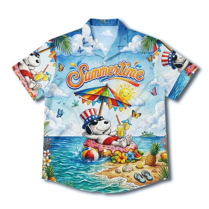 Beach Summer Island Float Tropical Vacation Hawaiian Shirt