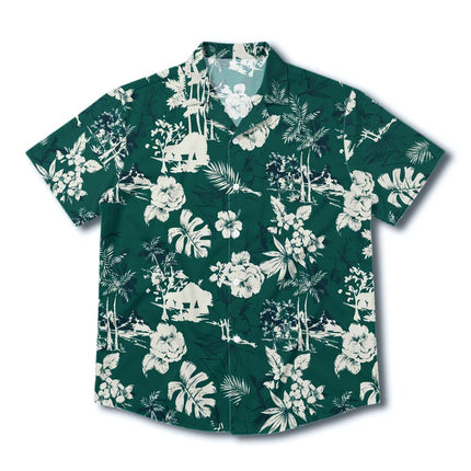 Beach Summer Vintage Tropical Floral Hawaiian Shirt