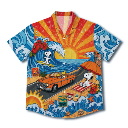 Sunset Beach Surf Road Trip Summer Hawaiian Shirt