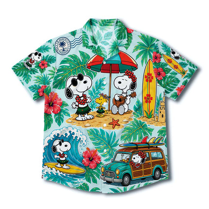 Tropical Beach Surf Vacation Summer Hawaiian Shirt