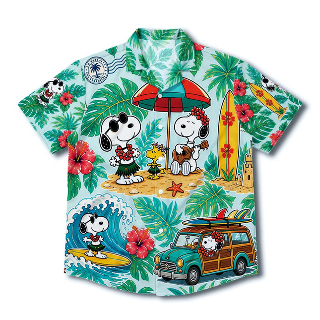 Tropical Beach Surf Vacation Summer Hawaiian Shirt