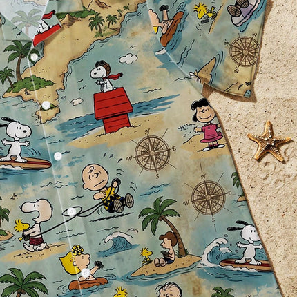 Tropical Island Adventure Beach Summer Hawaiian Shirt