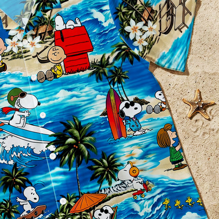 Tropical Island Adventure Surf Beach Summer Hawaiian Shirt