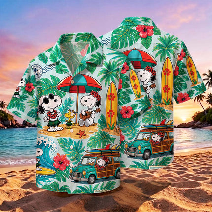 Tropical Beach Surf Vacation Summer Hawaiian Shirt