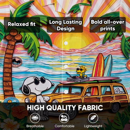 Tropical Beach Sunset Surf Van Hawaiian Shirt
