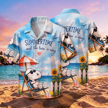 Beach Summer Vacation Relax Tropical Coastal Hawaiian Shirt