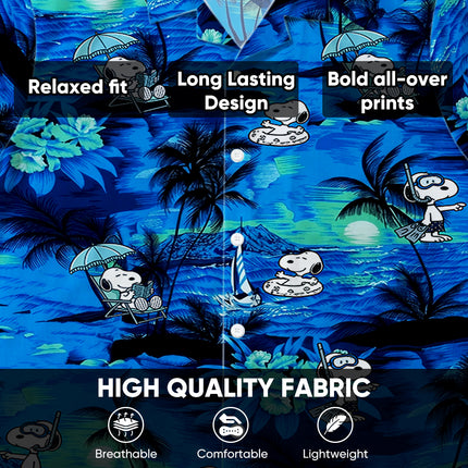 Blue Tropical Island Relaxing Beach Summer Hawaiian Shirt