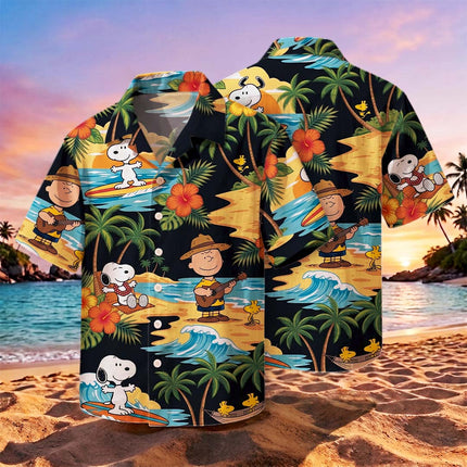 Tropical Surf Beach Ukulele Summer Vacation Hawaiian Shirt HW_SNPY40-SL02-DS04