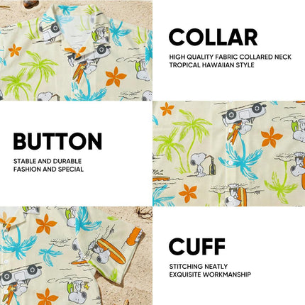 Tropical Palm Tree Surf Beach Hawaiian Shirt
