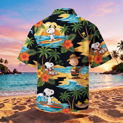Tropical Surf Beach Ukulele Summer Vacation Hawaiian Shirt HW_SNPY40-SL02-DS04