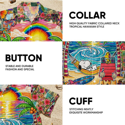 Tropical Beach Sunset Surf Paradise Summer Hawaiian Shirt