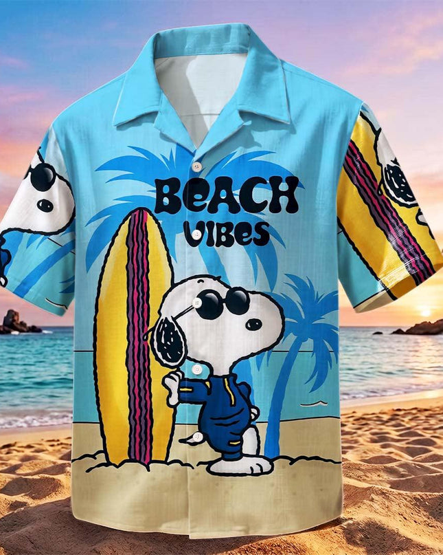 Beach Vibes Tropical Surf Summer Vacation Hawaiian Shirt