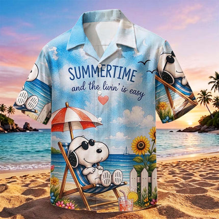 Beach Summer Vacation Relax Tropical Coastal Hawaiian Shirt