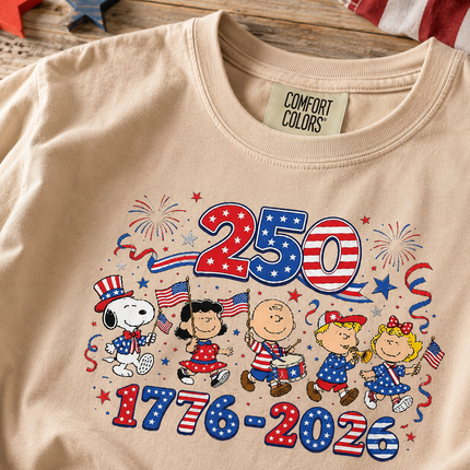 Comfort Colors 250 Years 1776-2026 Patriotic Marching Band T-Shirt