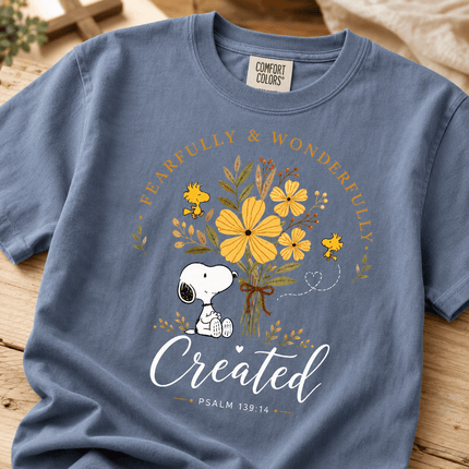 Comfort Colors Fearfully and Wonderfully Created Psalm 139:14 T-Shirt